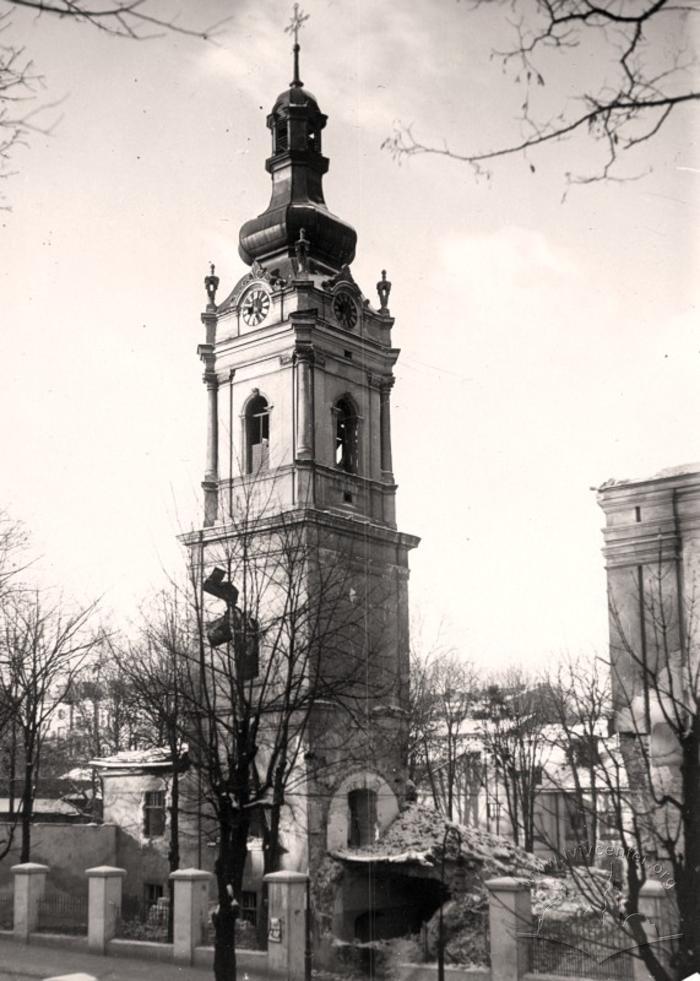 Destroyed belfry of Holy Spirit church 2