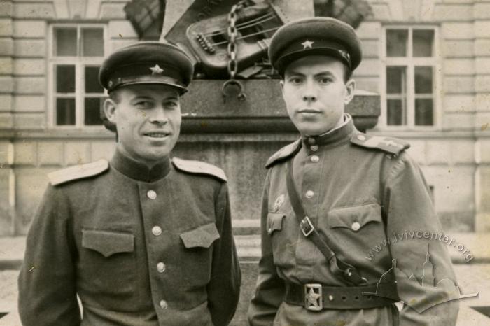 Officers of the the artillery in Lviv in 1944 2