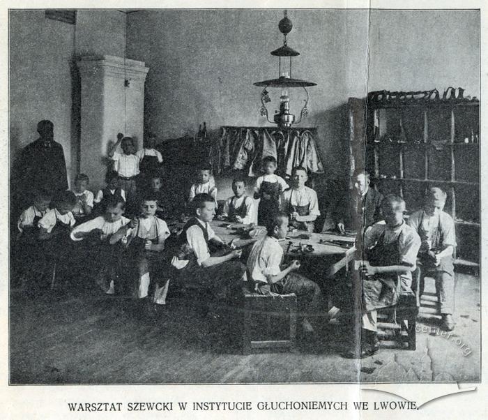 Shoe shop at the school for deaf-mute pupils 2