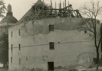 Порохова вежа під час реконструкції