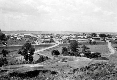 General view of the town of Shchyrets