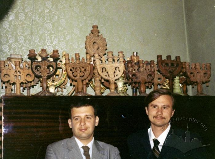 Painter Bohdan Soroka and poet Ihor Kalynets 2