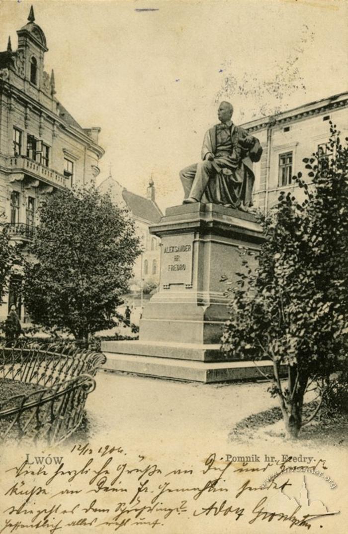 Monument to Playwright Count Aleksander Fredro 2