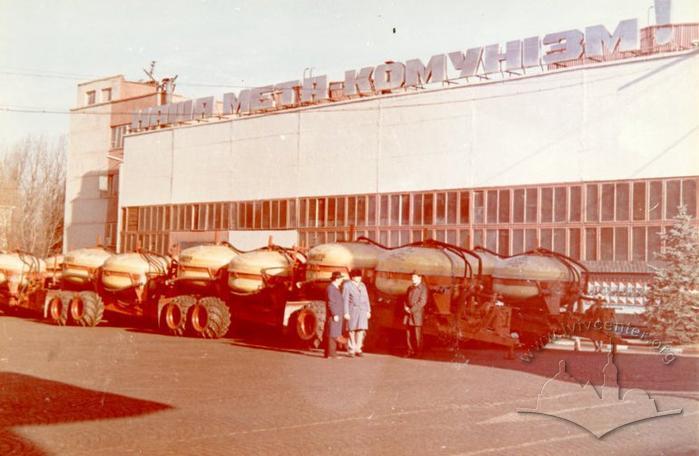 Production of "Lvivsilmash" factory near factory building 2