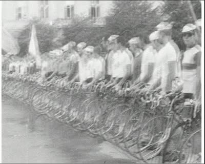 Sports-68: Cycling Race and Celebration at the Stadium