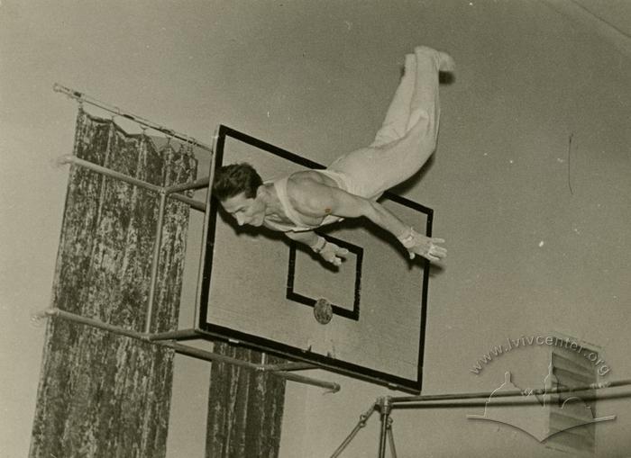 Gymnast in a sports hall of Lviv Polytechnics 2