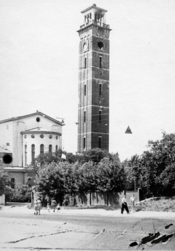 Eastern side of Our Lady of Mercy church and the 60 m length bell tower 2