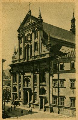 View of Peter and Paul Jesuits church from Yavorskoho square