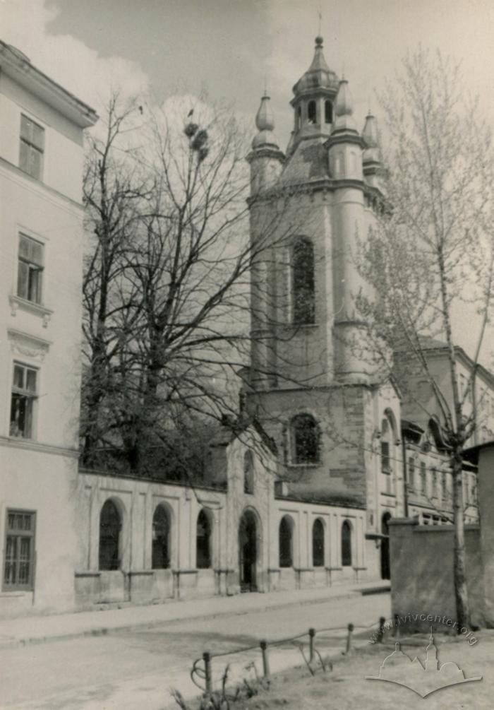 Virmenska street and the bell tower of Armenian church 2