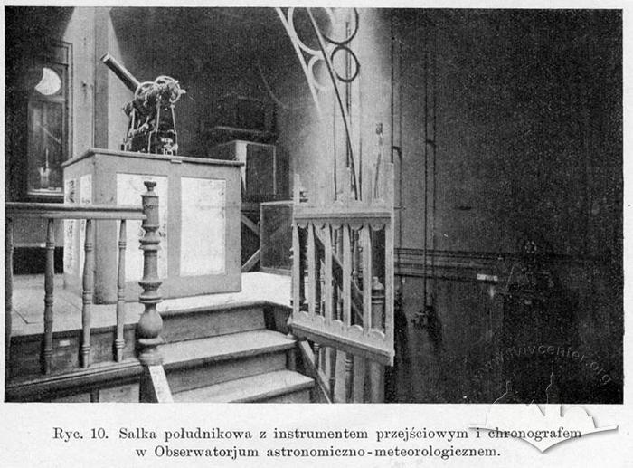 Meridian hall with tools and chronograph in the Astronomical-meteorological observatory 2