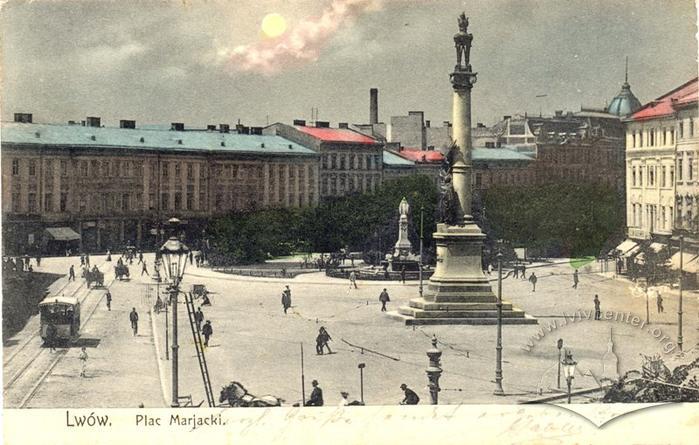 Horse Drawn Tram near Mickiewicz Monument 2