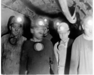 Visiting Miners of Velyki Mosty Mine #7