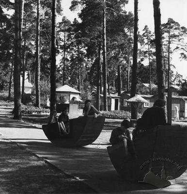 Children playground in summer Pioneer camp