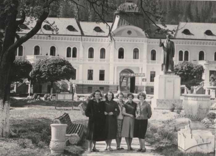 Near a former palace of baron Groedel, Skole 2