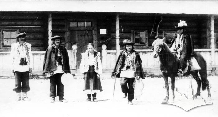 Hutsuls in the ethnographic section of the exhibition 2