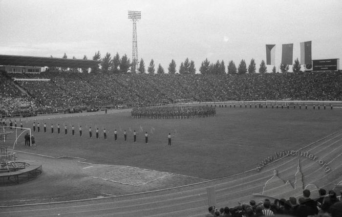 Opening ceremony of the First festival of Soviet-Czech friendship at "Druzhba" stadium 2