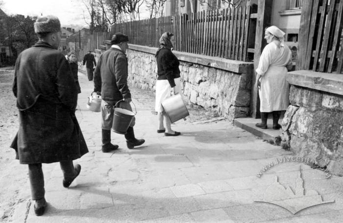 Lychakiv. Ostrozkykh Street, early 1960s 2