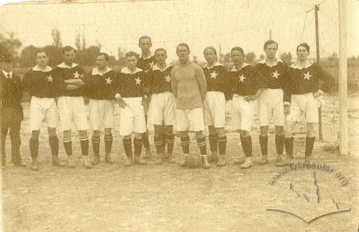 Football team of "Visla" club (Krakow) 2