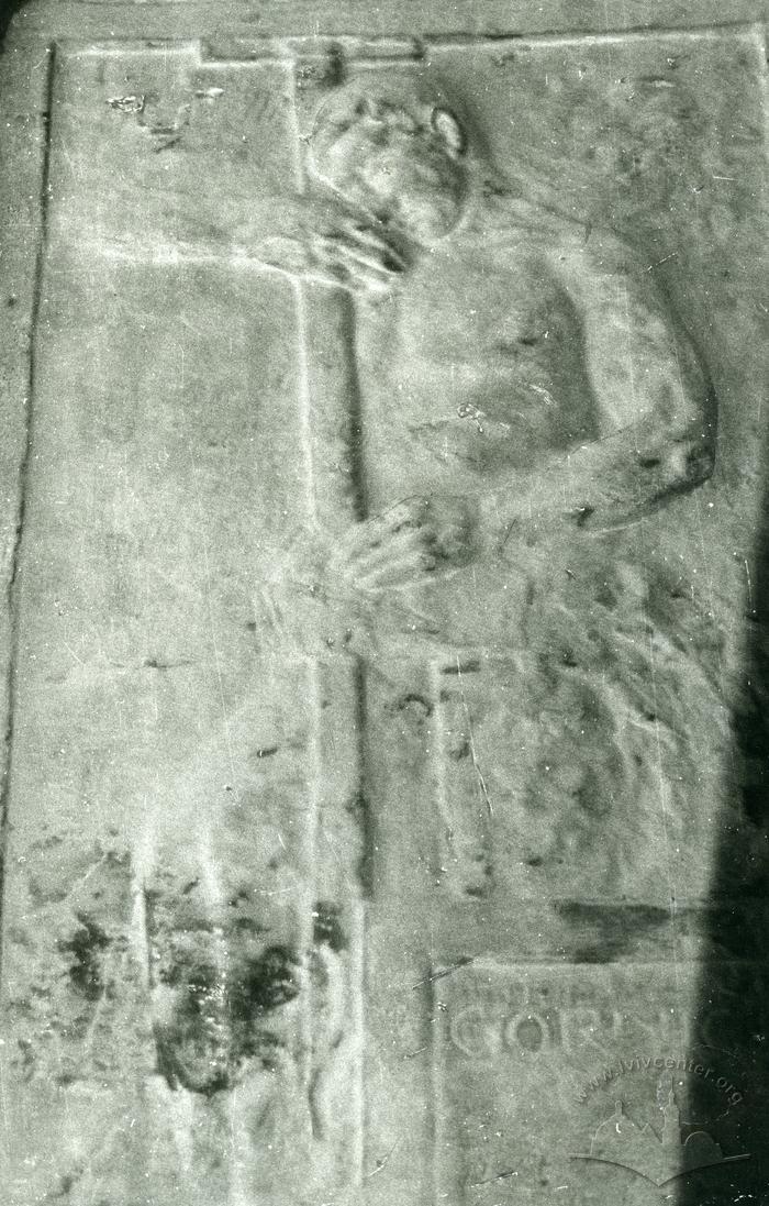 Relief of a miner at the building enterior 2