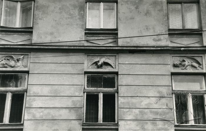 Windows on the façade at 71 Franka St.  2