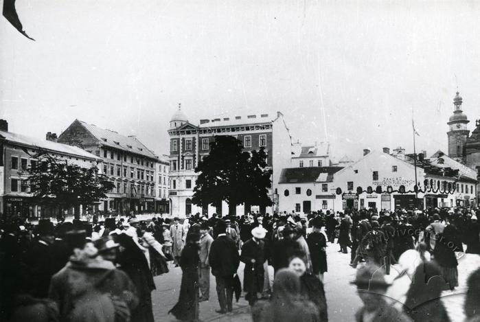 Halytska square. Photo reproduction  2