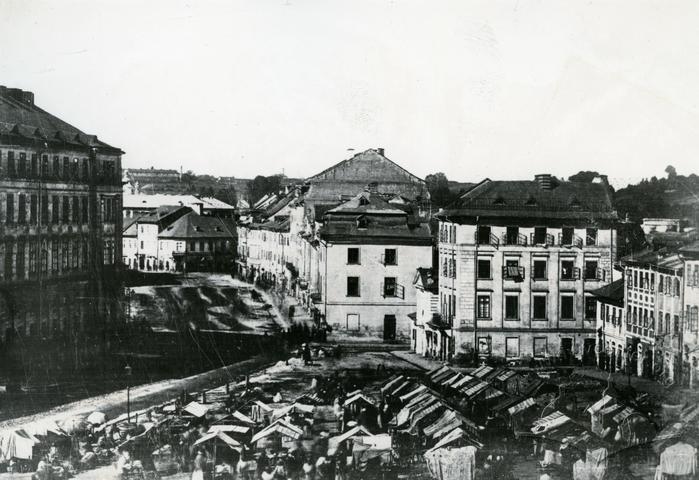 Former Krakivskyj Rynok at Stara St. Photo reproduction  2