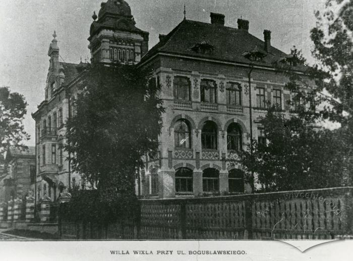 Former villa Wixla at 9 Lukyanovycha St. Photo reproduction  2