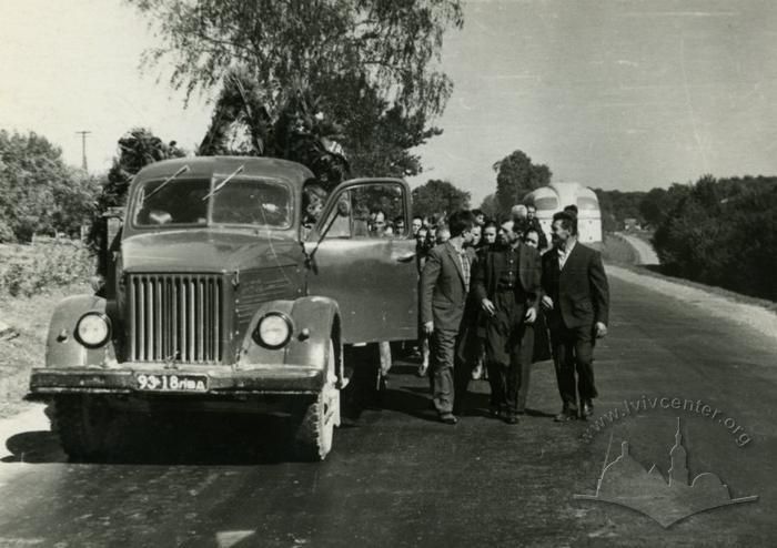 Procession on Stryiskyi highway 2