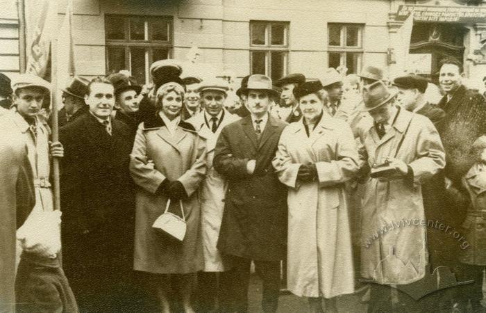 Lviv citizens at a demonstration 2