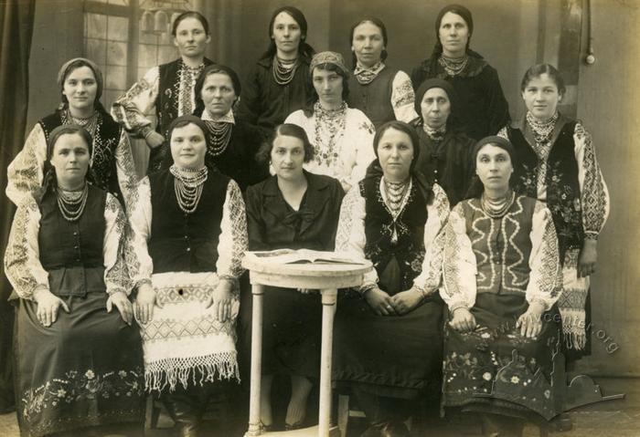 Members of Ukrainian Women Union in a folk clothes 2