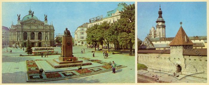 Area near the Opera and Ballet Theatre. Fortifications of the old town 2