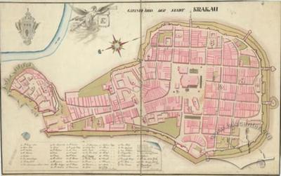 Ground Plan of the city of Krakau