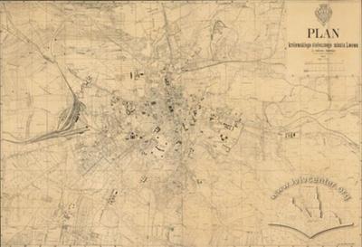 Plan of the Royal and Capital City of Lwow (with an enclave of Jałowcy and Maszow. Lwow II Part)