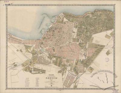 Map of the City of Odesa