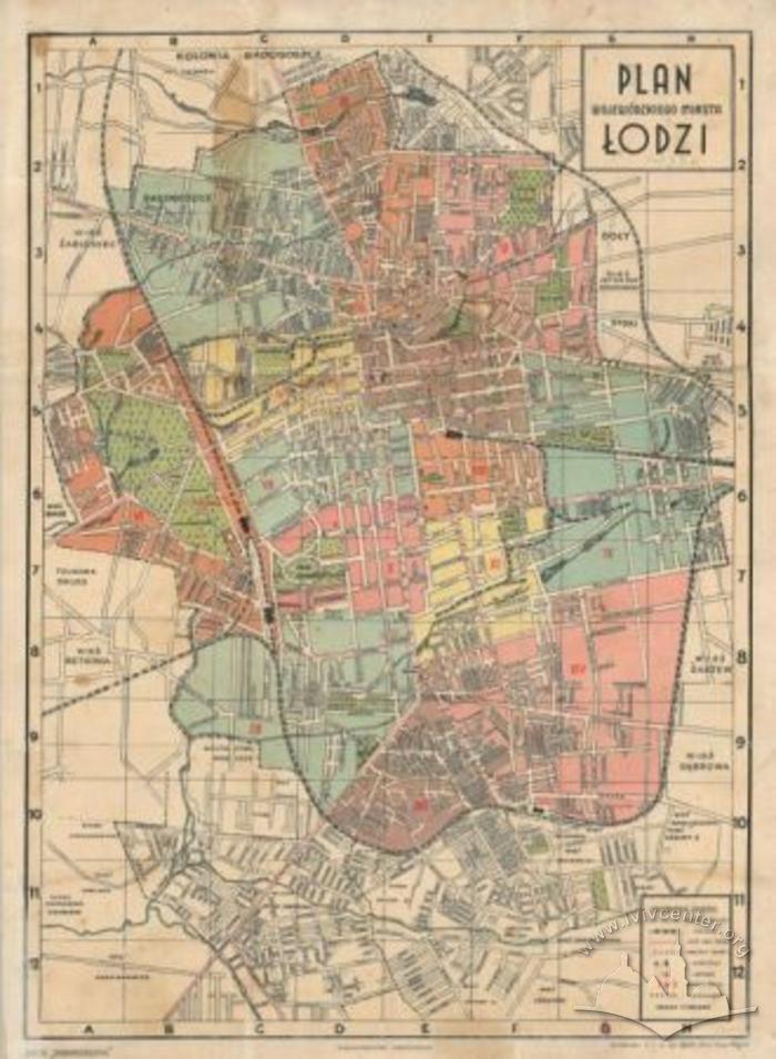 Map Of The City Of Lodz Urban Media Archive   7071 Ca Object Representations Media 51978 Large 