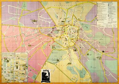 Lviv. Tourist map