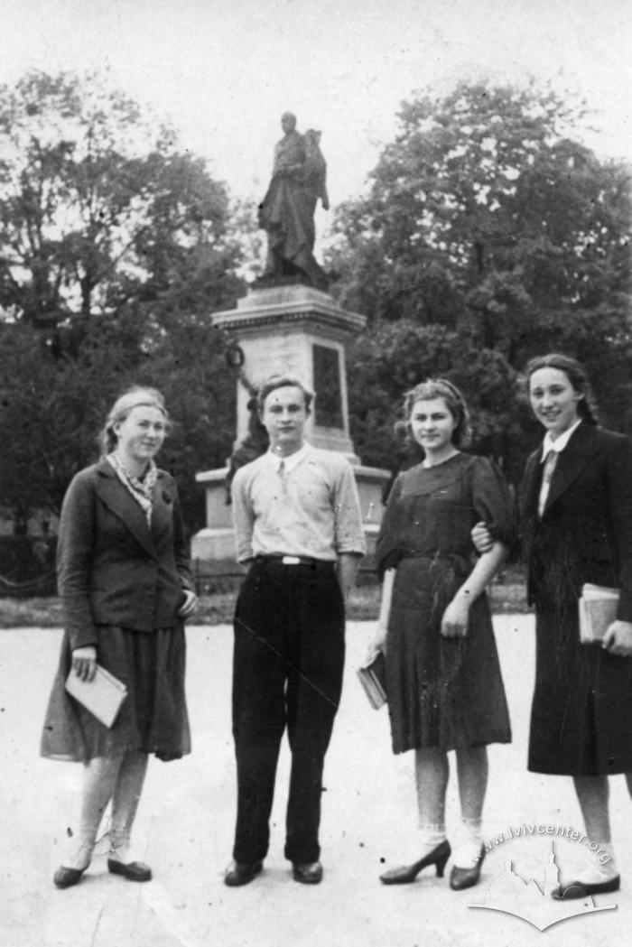 Portrait in the front of Agenor Goluchowski Monument 2