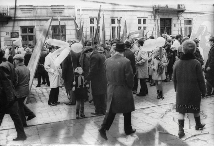 Demonstration in occasion of October Revolution 2