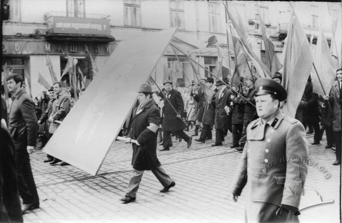 Demonstration in occasion of October Revolution 2