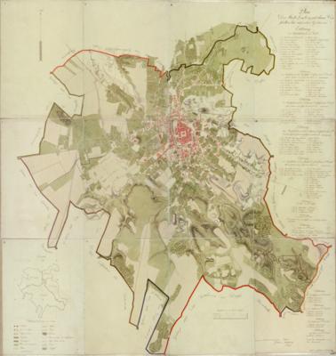 План міста Лемберга з його передмістями і зовнішніми кордонами