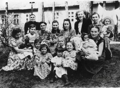 Portrait of women and children