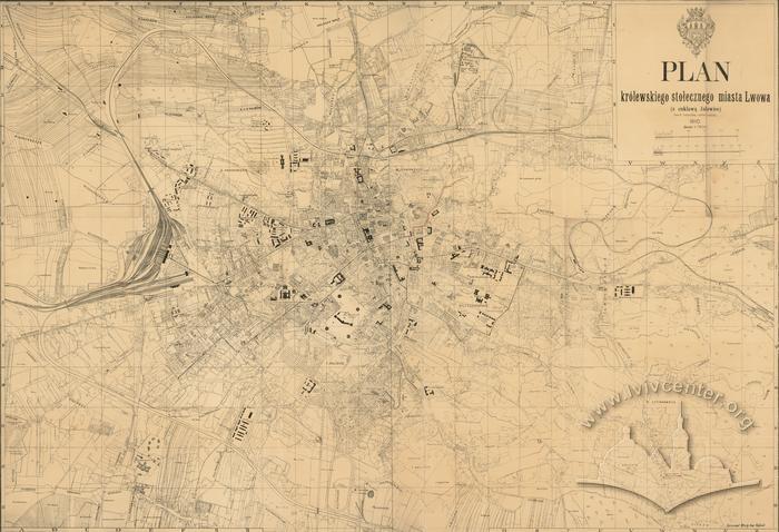 Plan of the Royal and Capital City of Lwow (with an enclave of Jałowcy and Maszow. Lwow II Part) 2