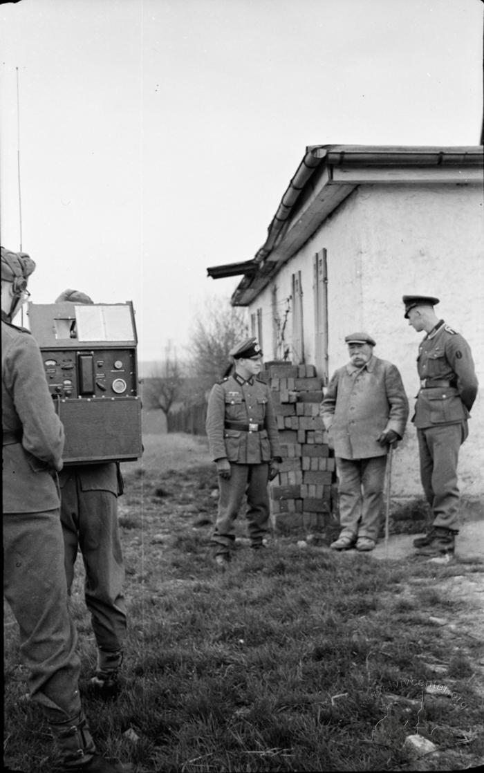 German Soldiers are Talking to the Local Citizens 2