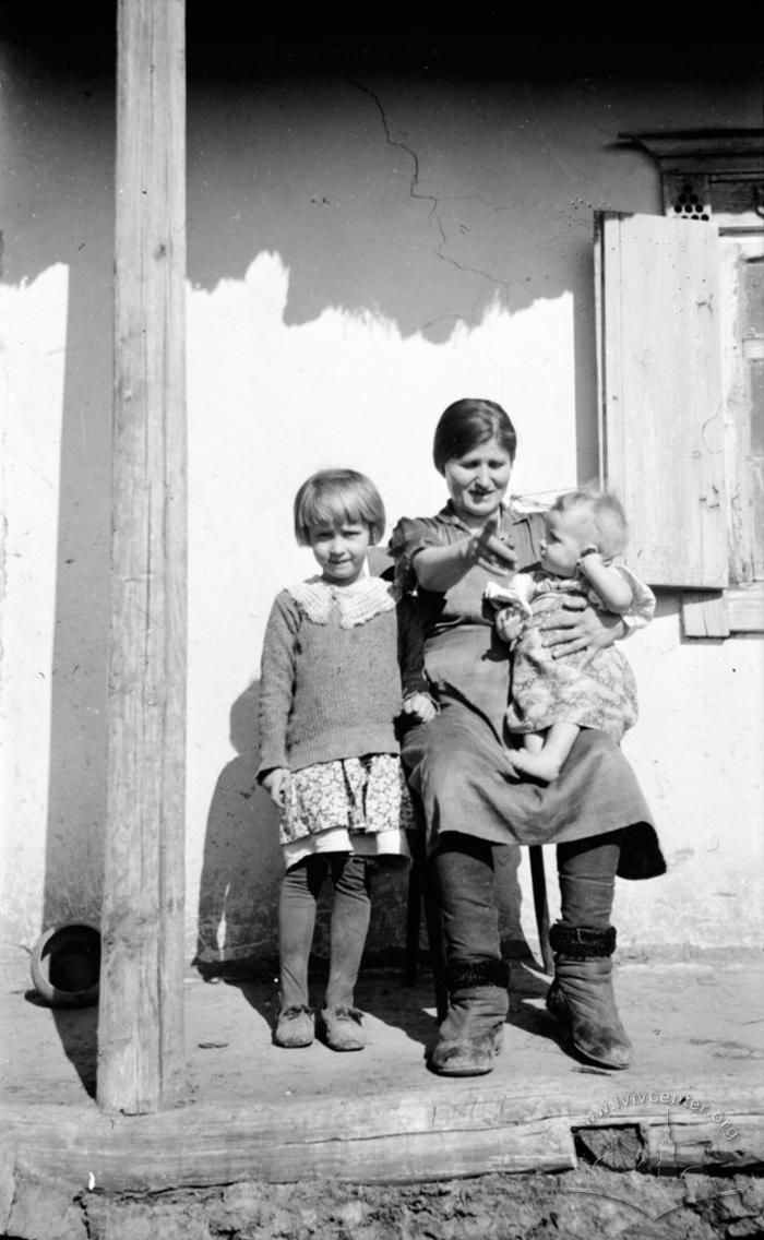 Portrait of Woman with Two Children 2