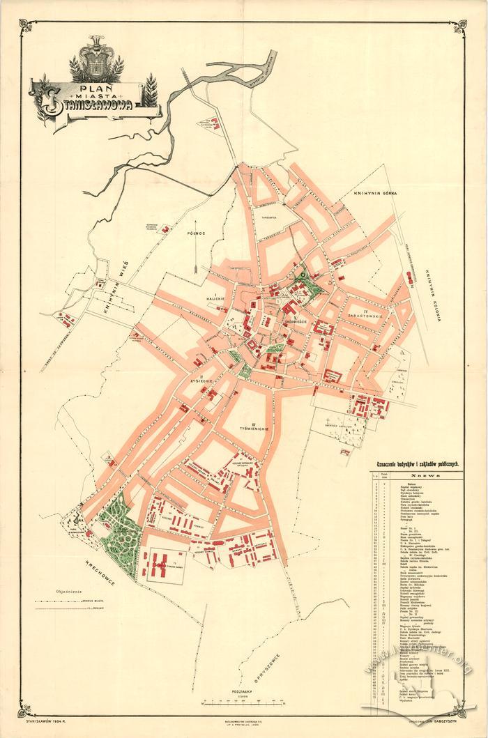 План міста Станіславова 2