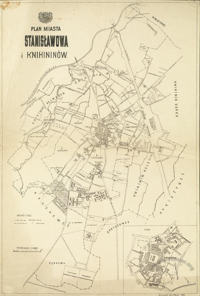Map of the city of Stanislawow and Knihinin 2