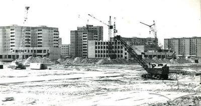 Panorama of the building process