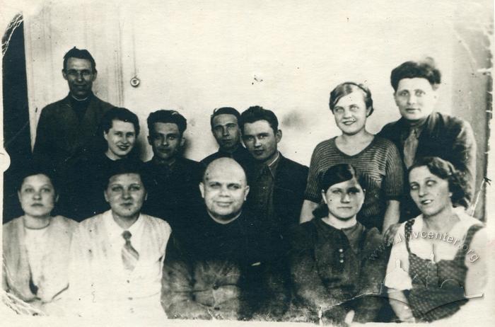 Editor's board of "The Bolshevik," paper of the Lower Dnieper Pipe Rolling Plant 2