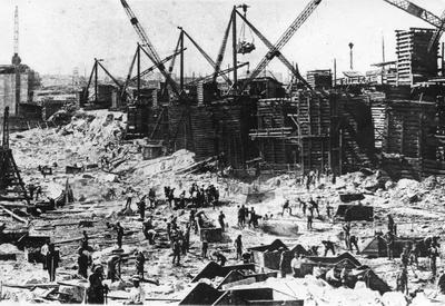 Construction of the Dnieper Hydroelectric Station