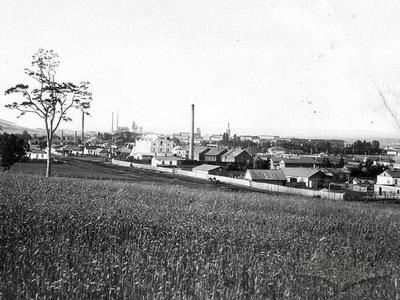 A settlement near the Kramatorsk Metallurgical Society plant